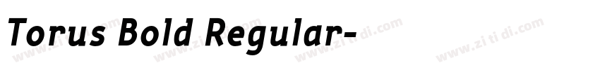 Torus Bold Regular字体转换